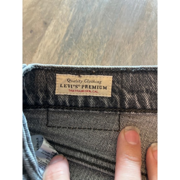 Levi Strauss Co 501 Cutoff Shorts Black Denim Women's Size W 27 - Picture 6 of 11